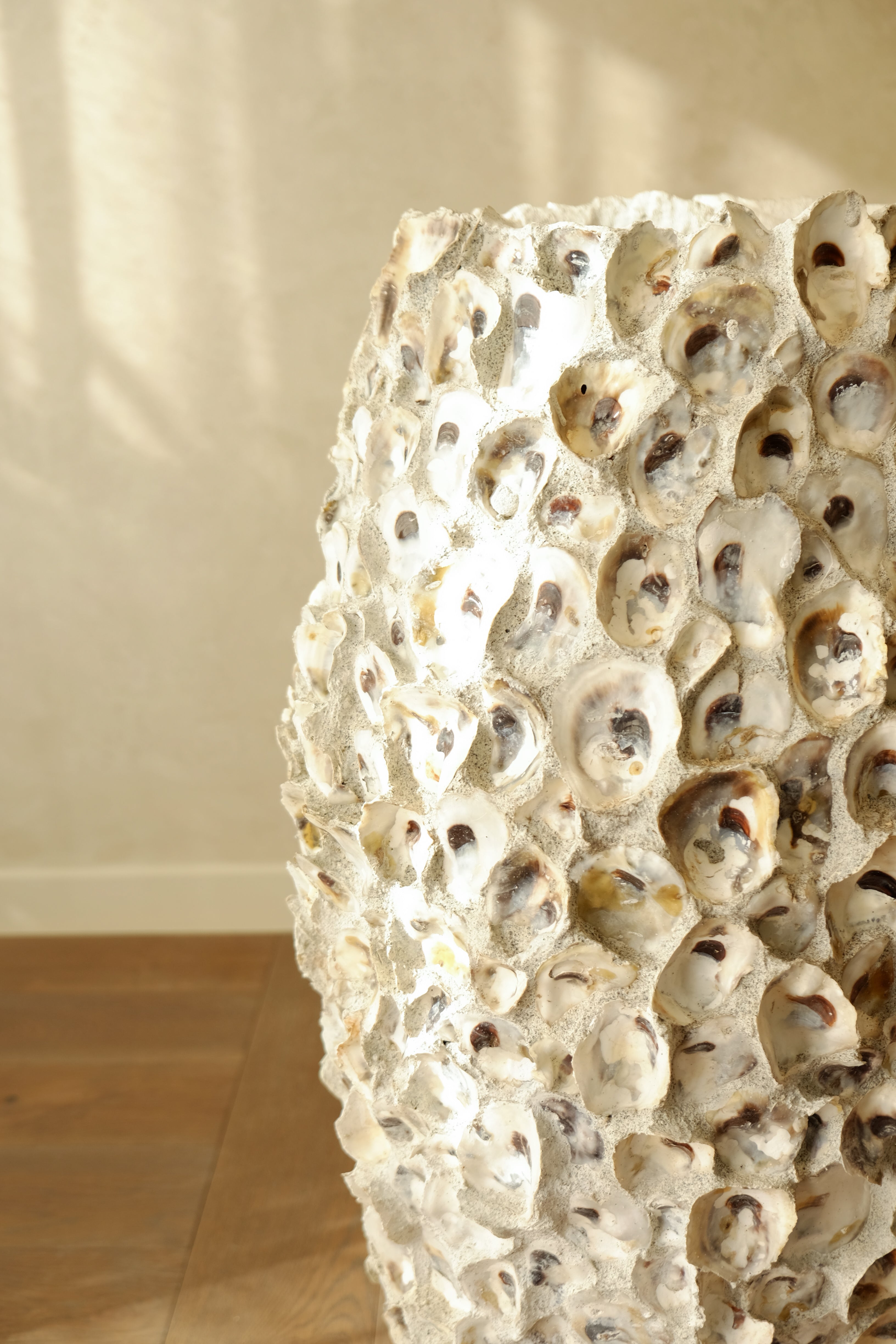 Oyster Shell Pot Tall close-up