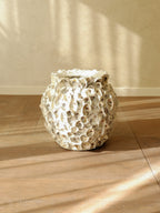 Oyster Shell Pot natural shell finish