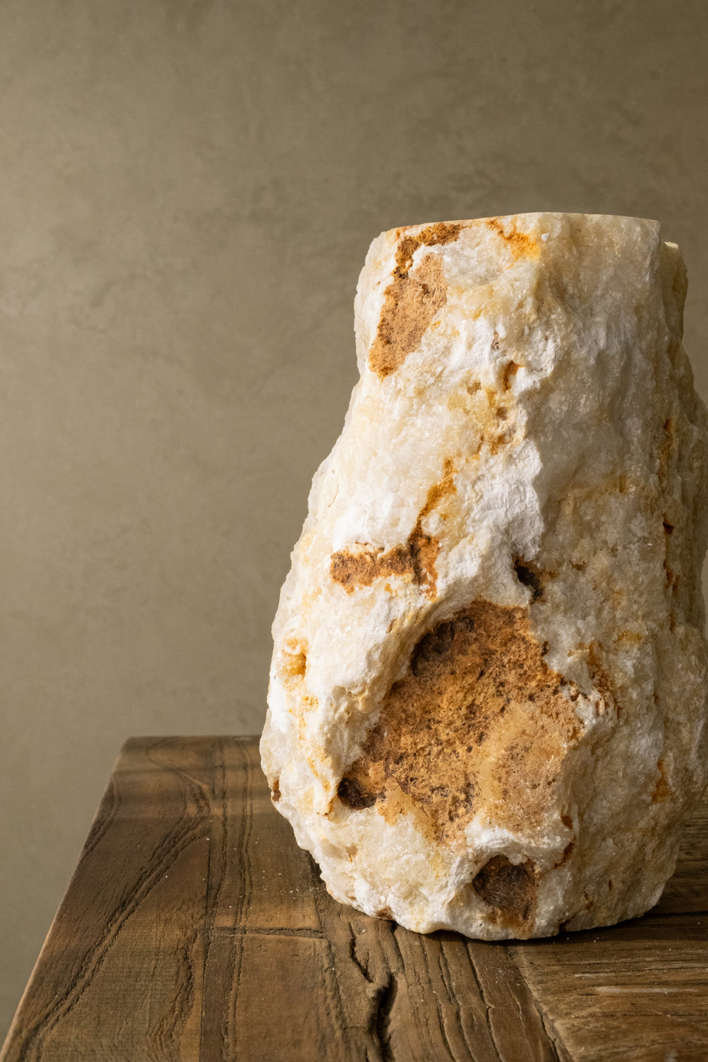 Onyx Rustic Candle Holder 250mm side view
