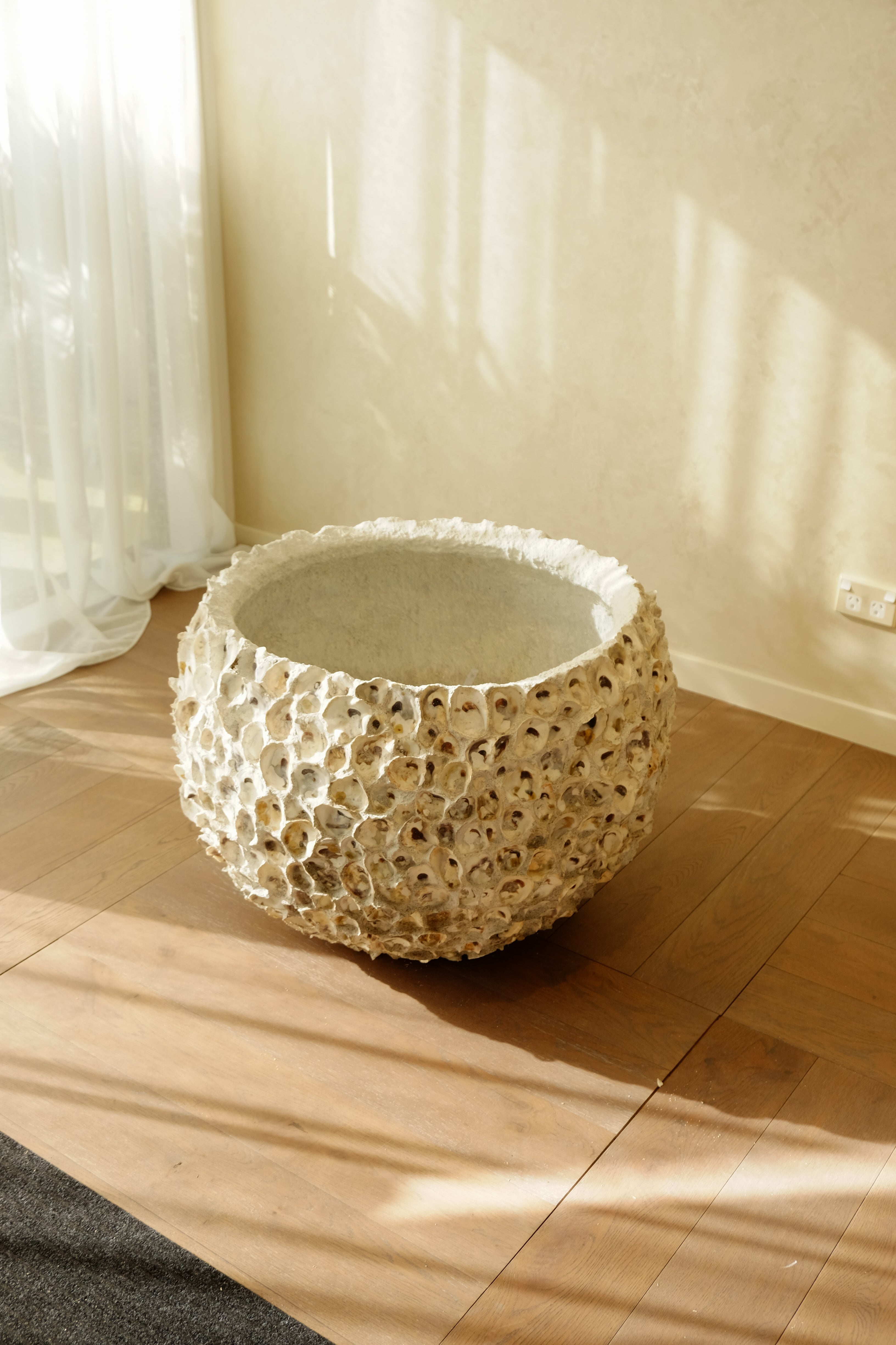Oyster Shell Pot Large styled