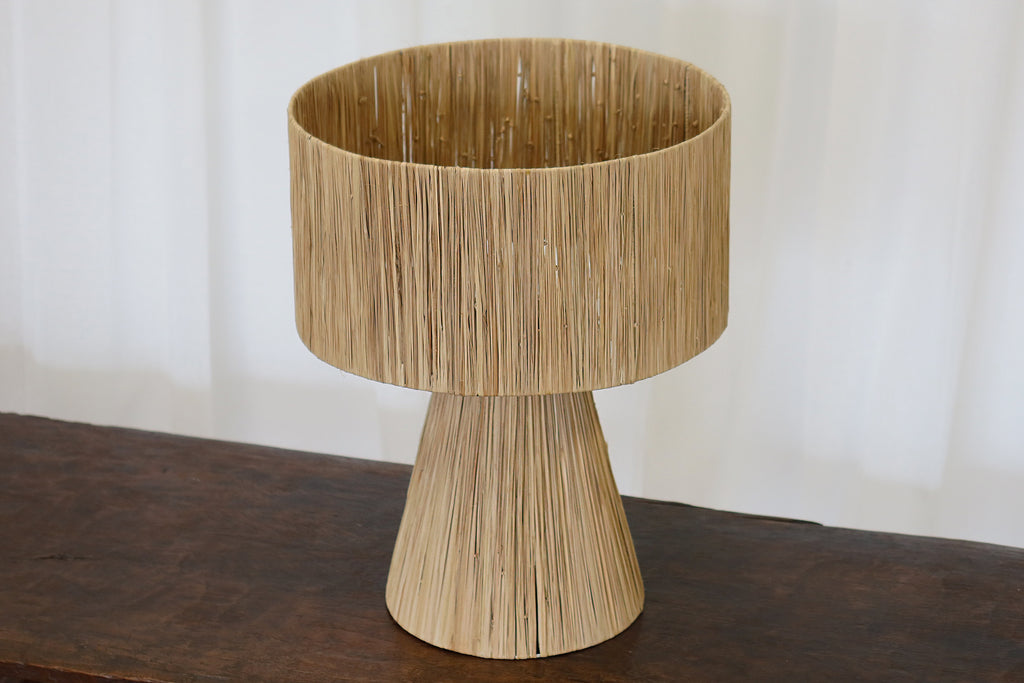 Lamp Rattan Shade & Base
