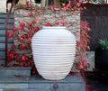 Pot Ripple White Glaze