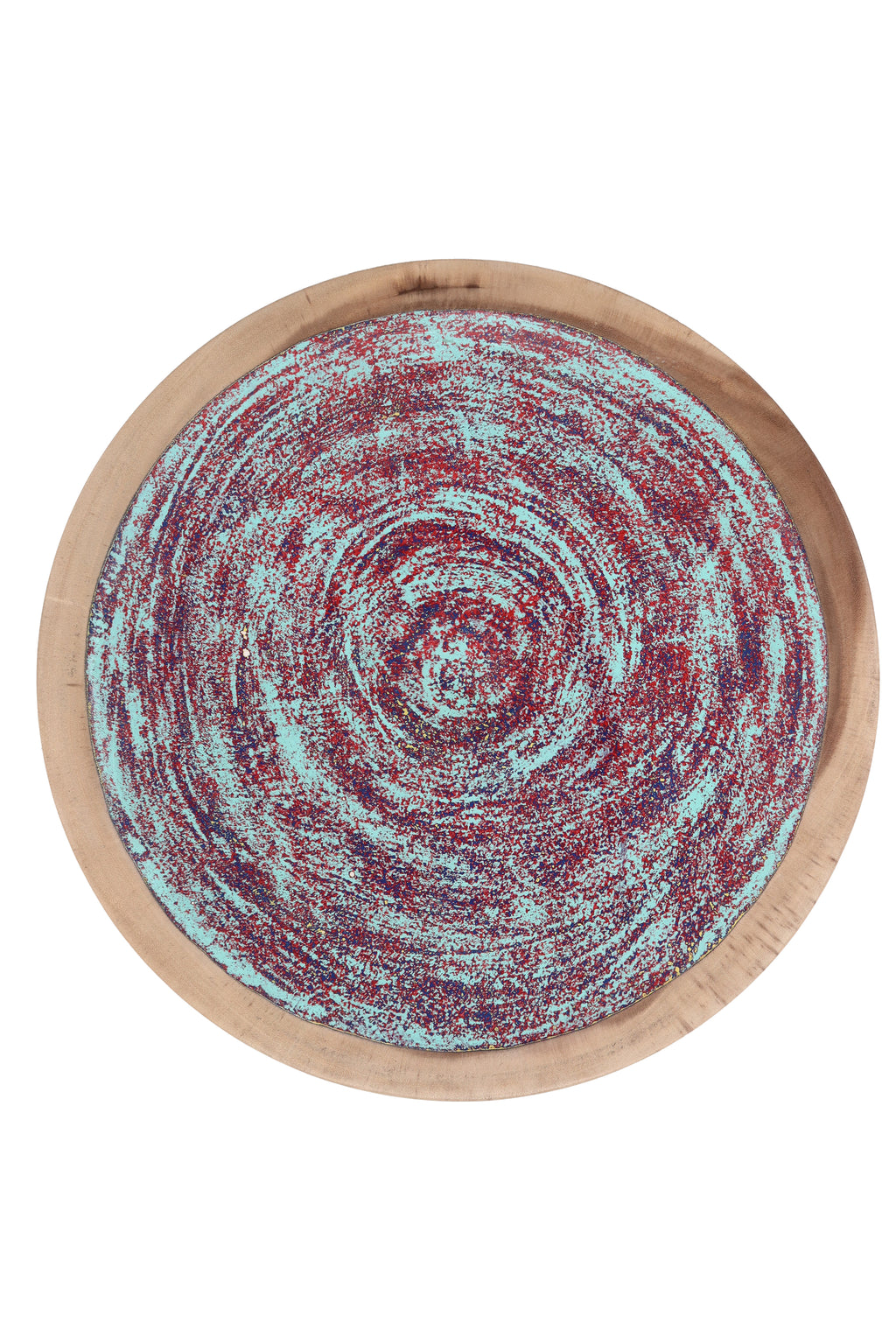 Plate Wooden Painted