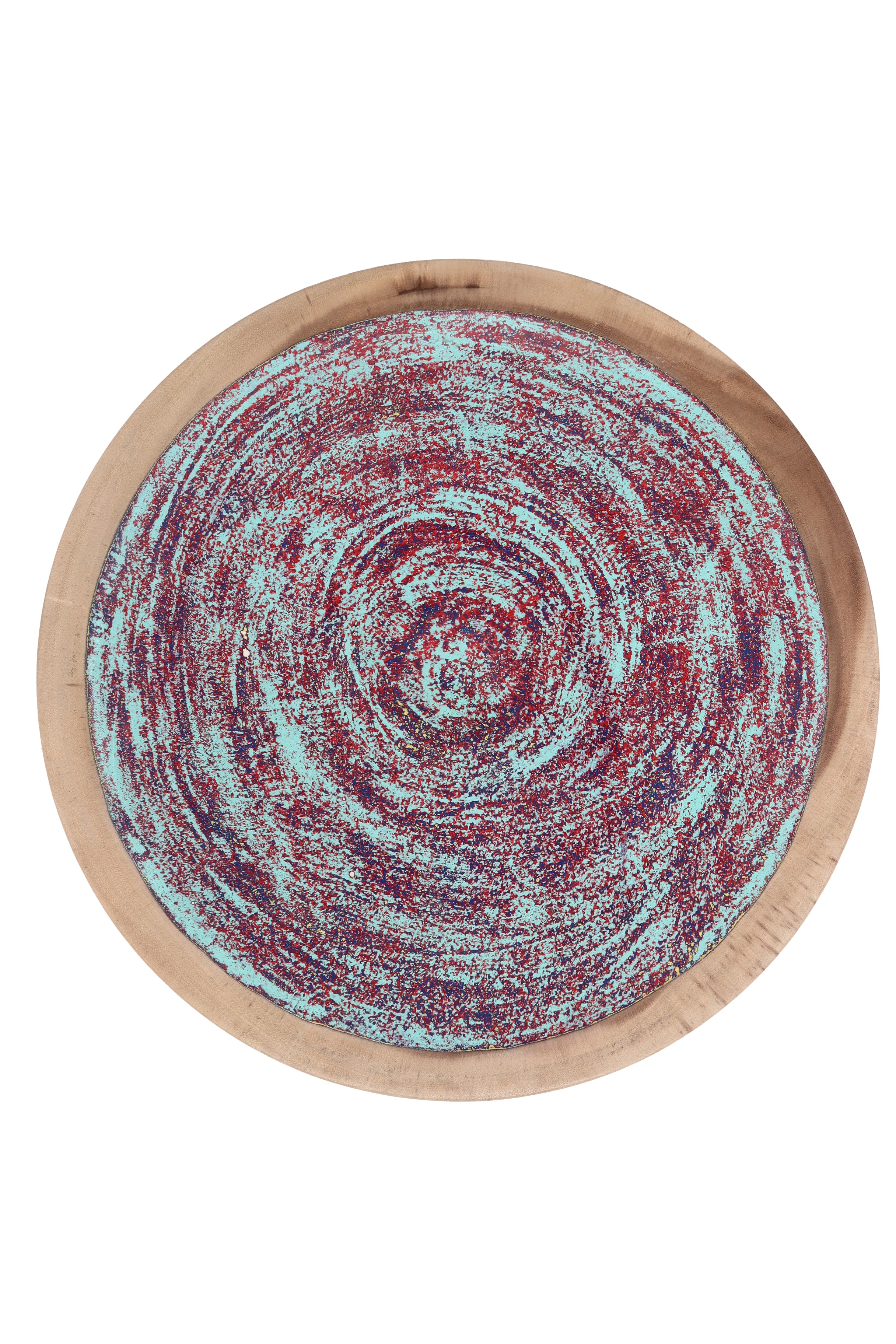Plate Wooden Painted