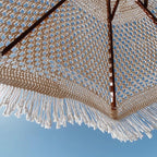 Umbrella White Crocheted