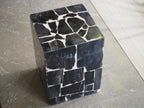 Petrified Wood Stool Square Design