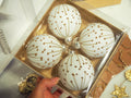 Lumi Hanging Bauble White & Gold Rain Drops