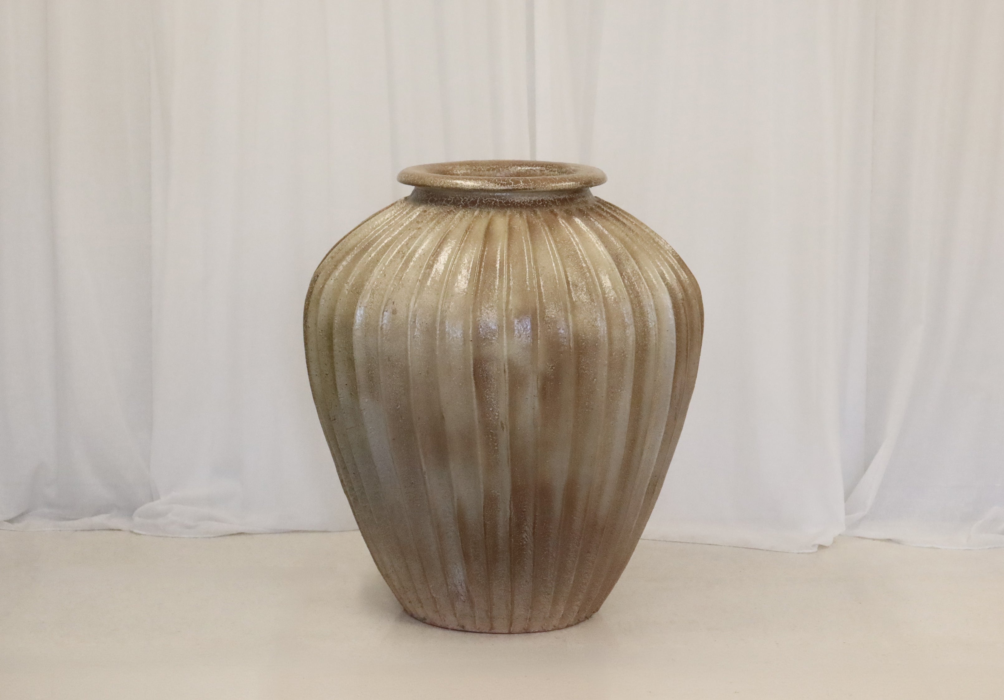 Pot Ribbed Glazed Latte