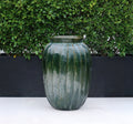 Pot Glazed Green Vertical