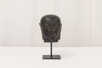 Buddha Head Lava Stone on Stand