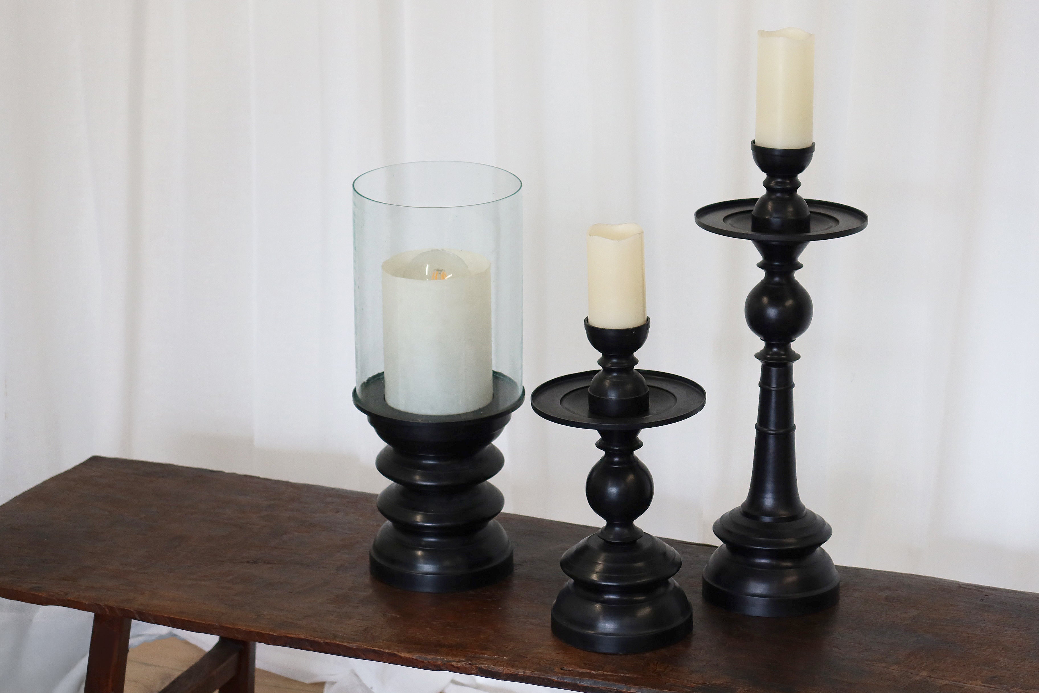 Lamp brass with Glass Shade (electric)