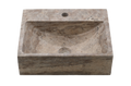 Silver Travertine Honed Wall-Hung Basin
