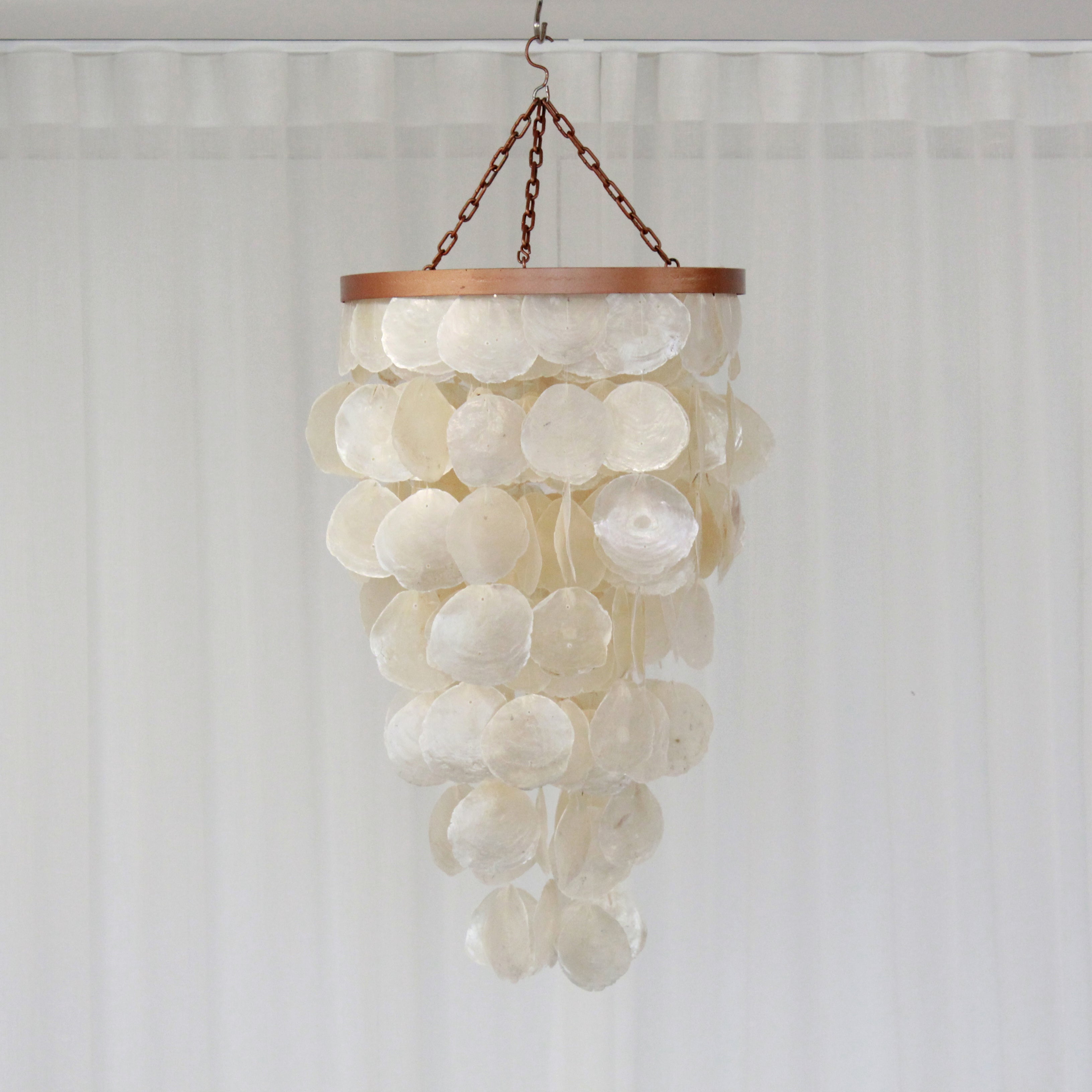 Lamp Hanging White Shell
