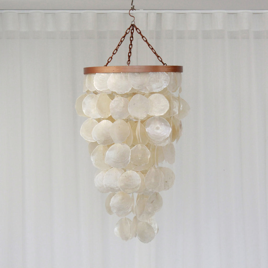 Lamp Hanging White Shell