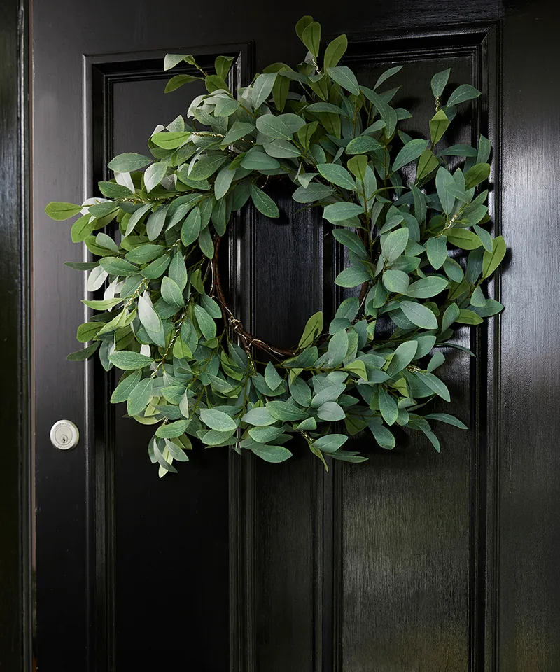 Wreath Olive with Lights