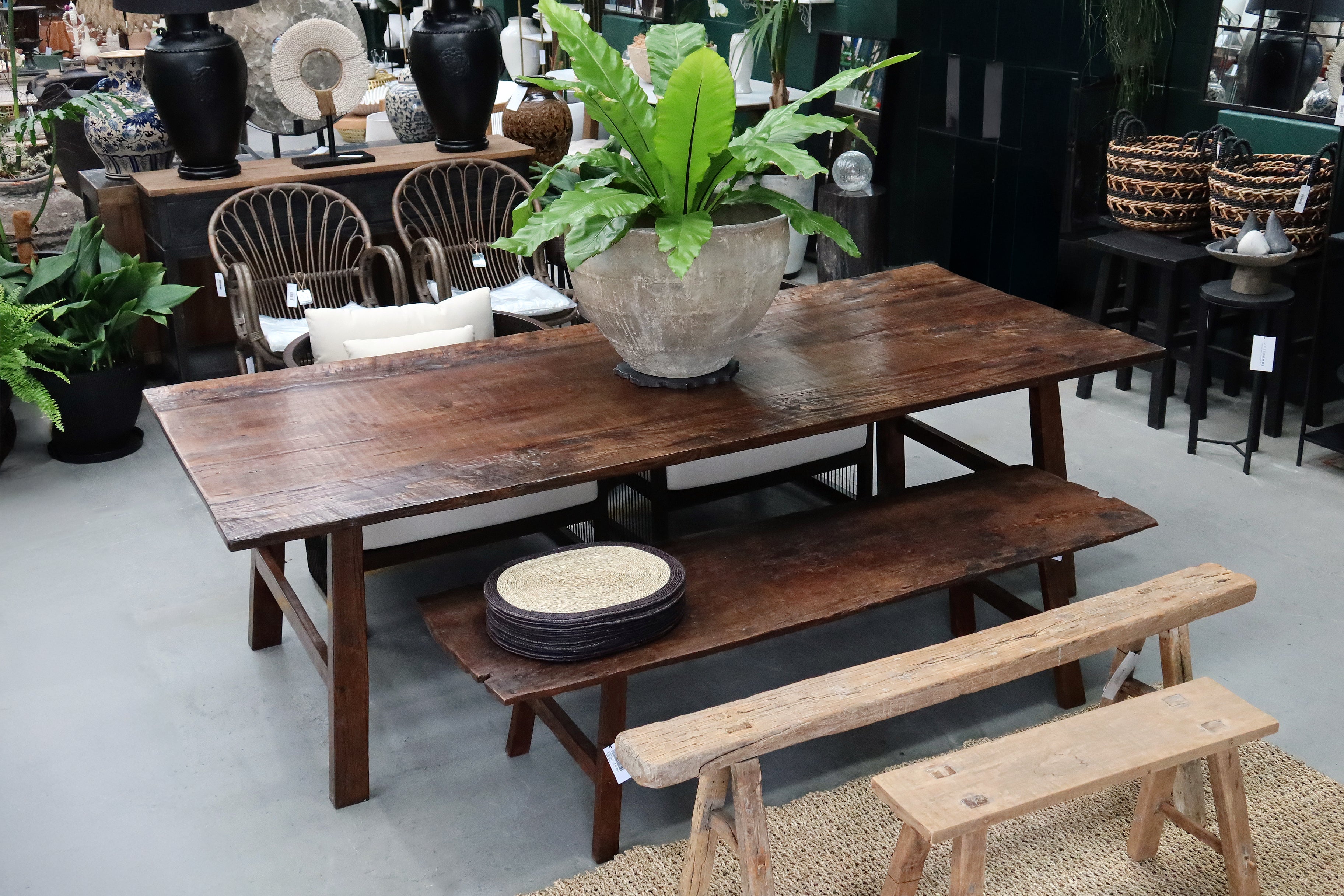 Dining Table Teak Stained