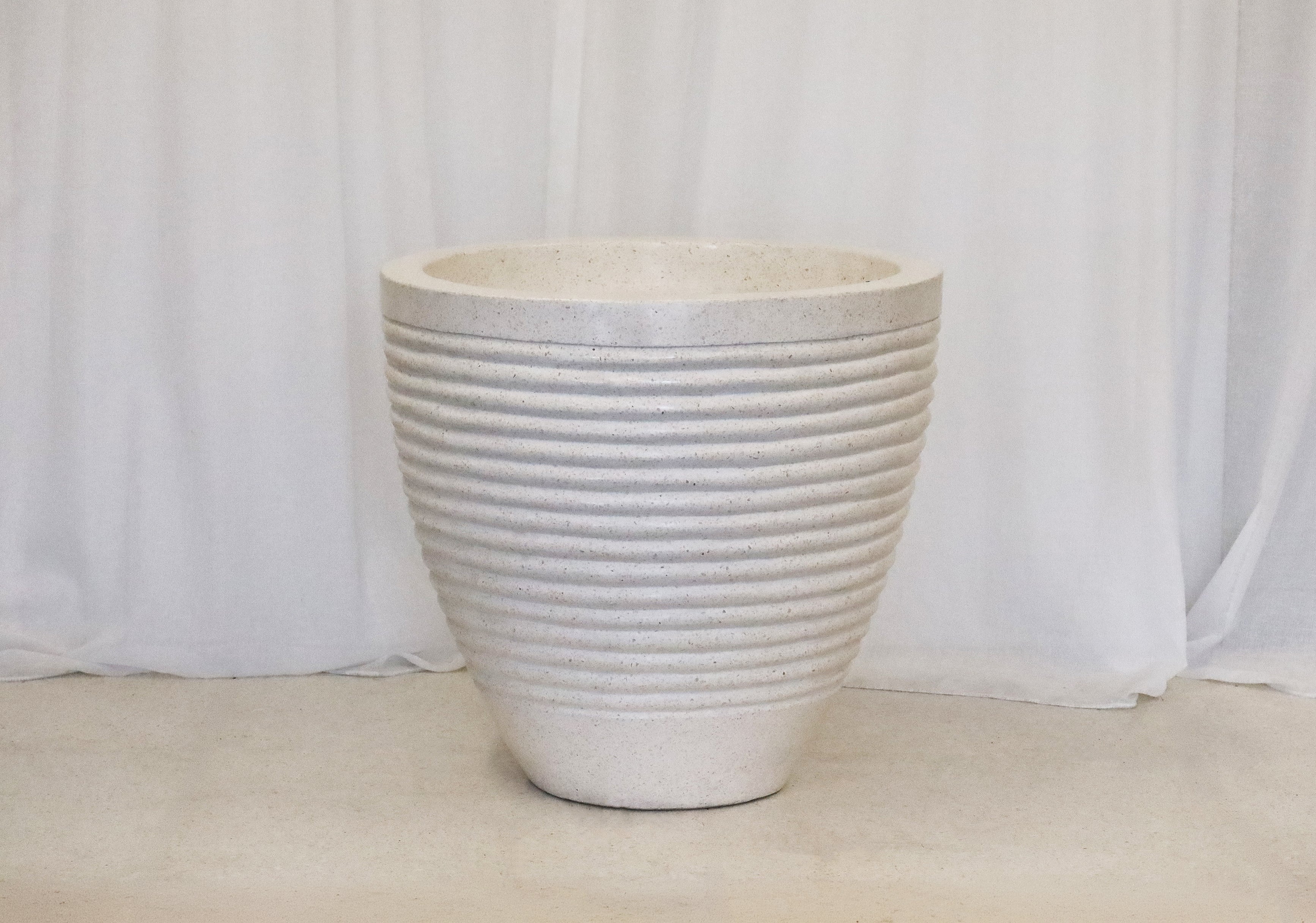 Pot Terrazzo White Ripple