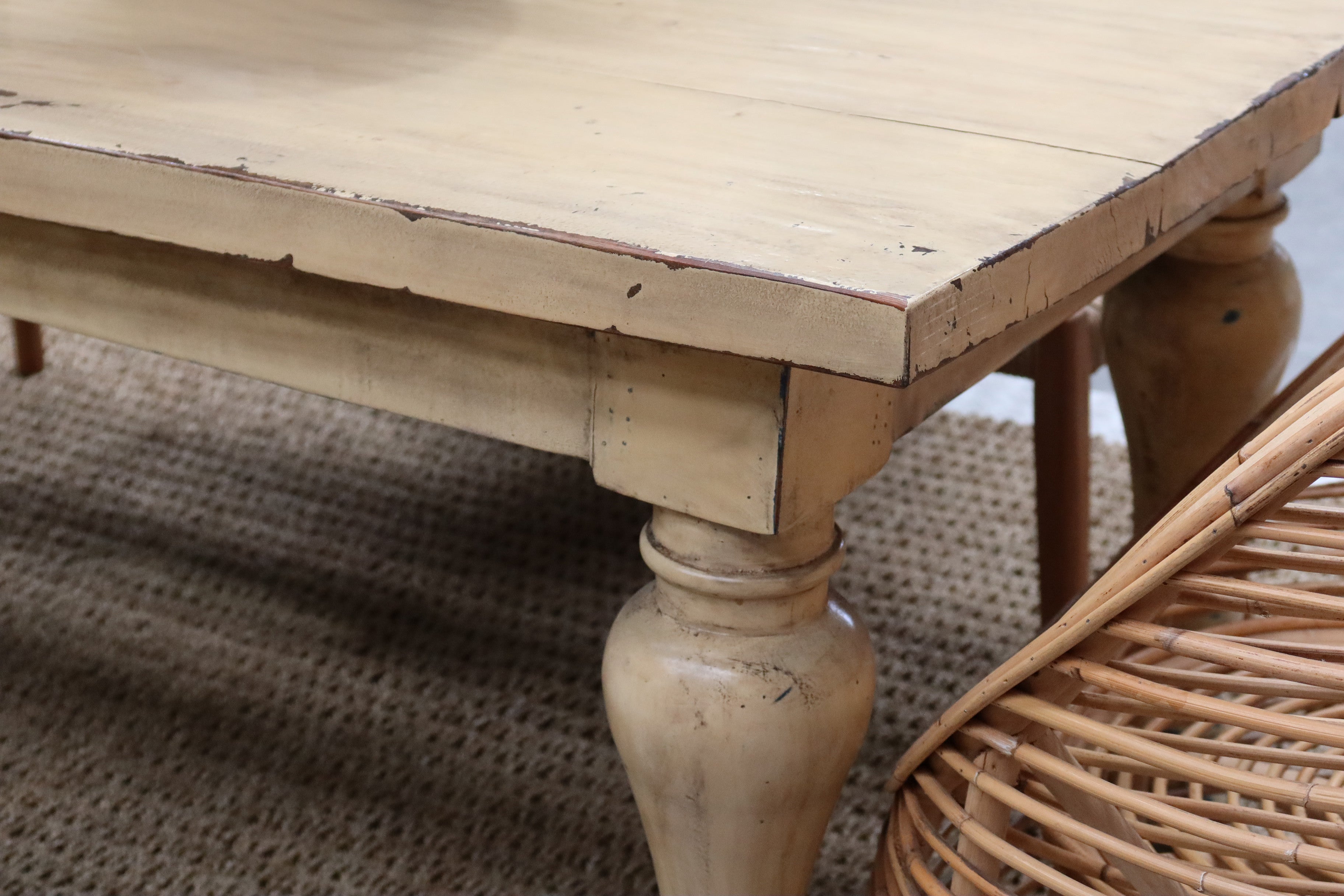 Table Painted Yellow
