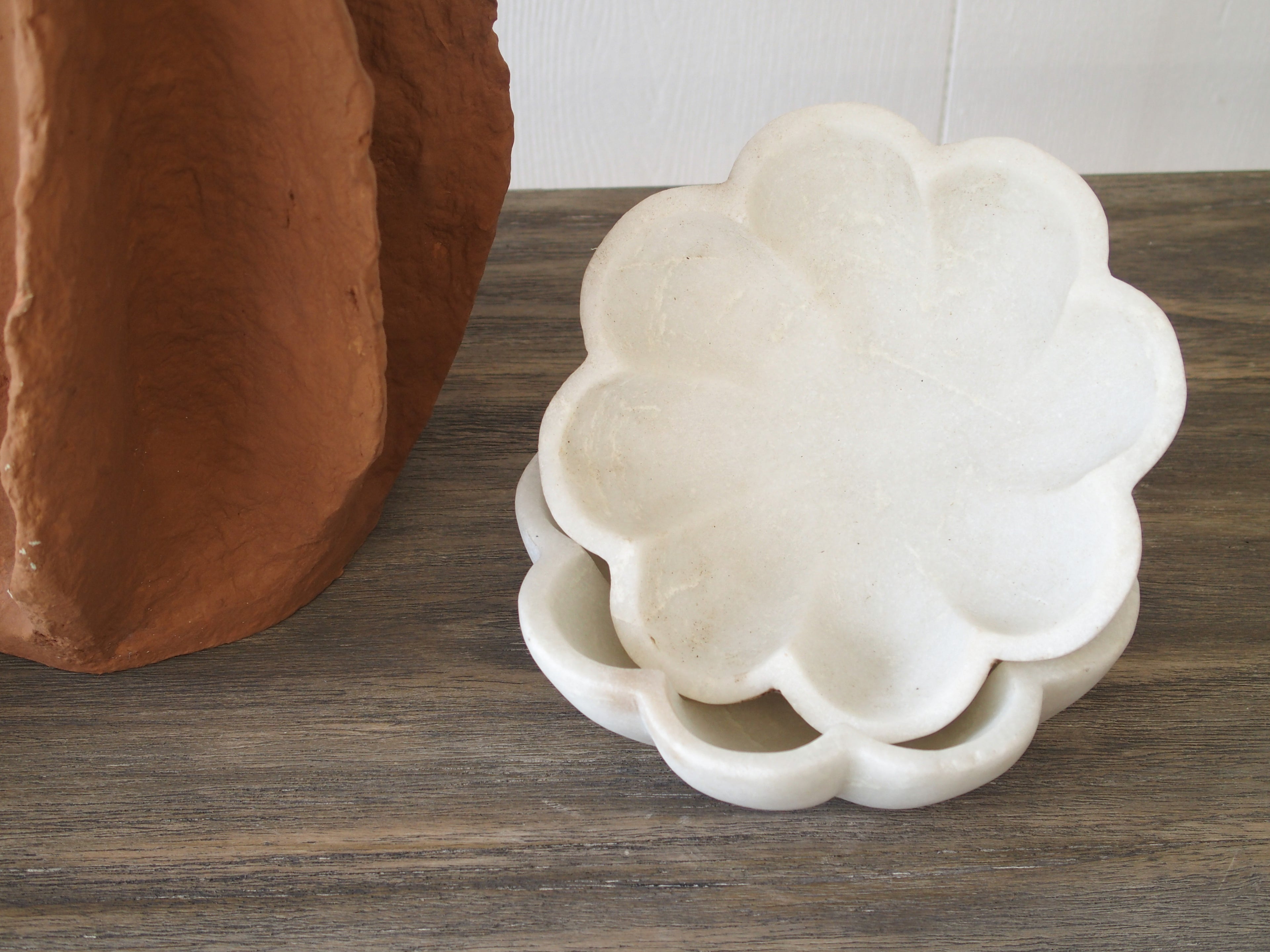Indian Marble Flower Bowl