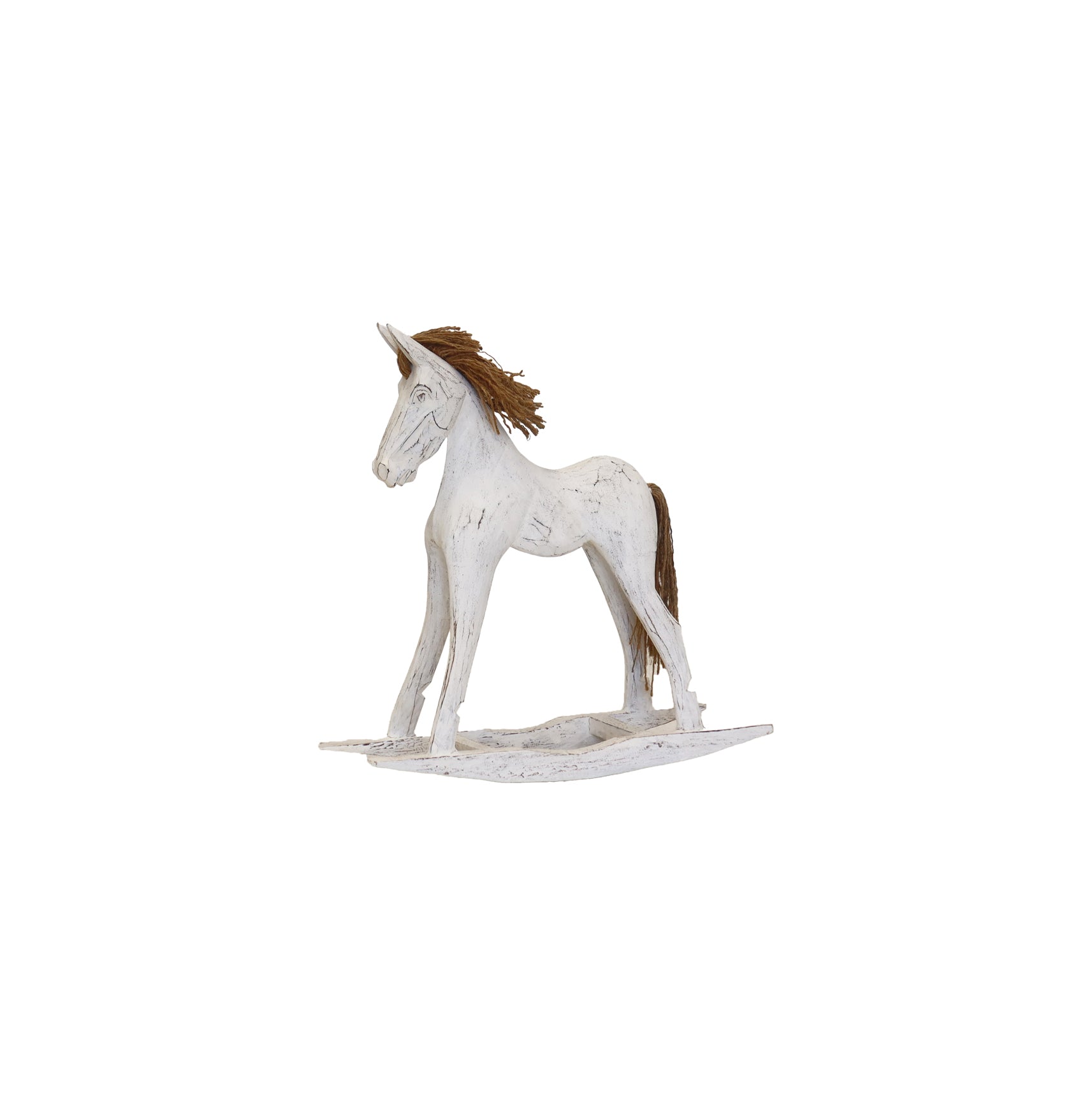 Horse White-washed Rocking