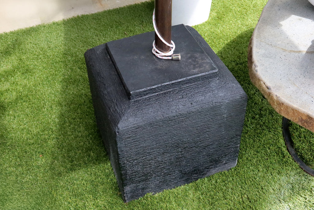 Umbrella Stand Concrete Black
