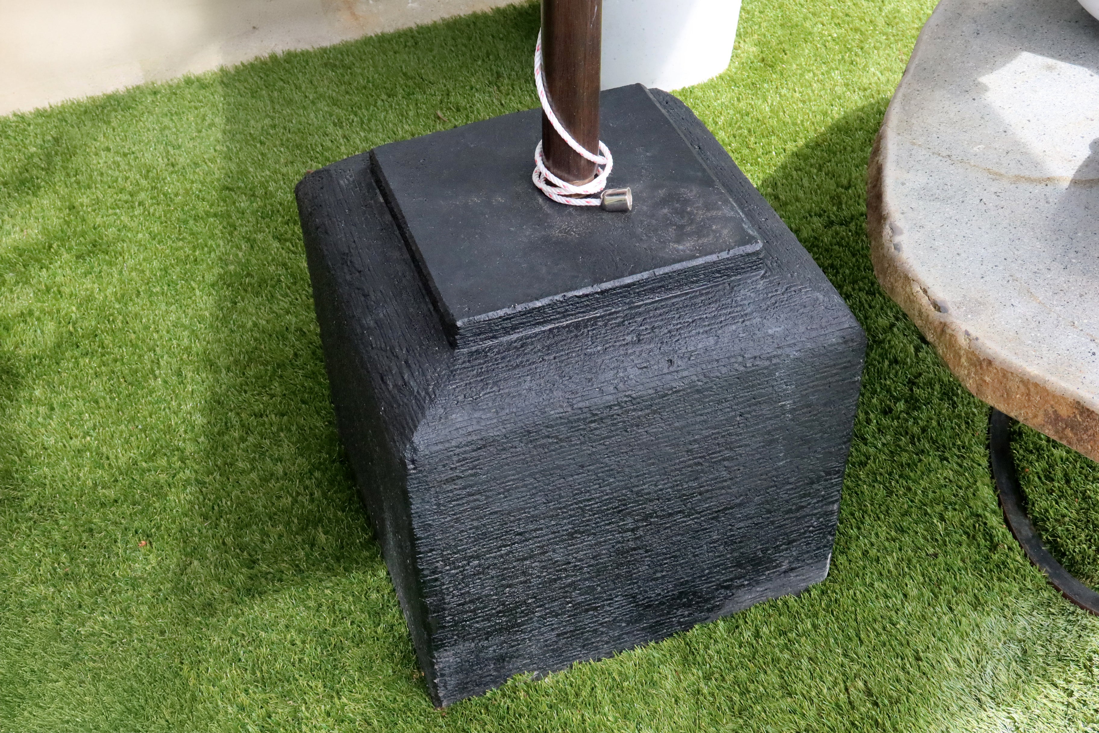 Umbrella Stand Concrete Black