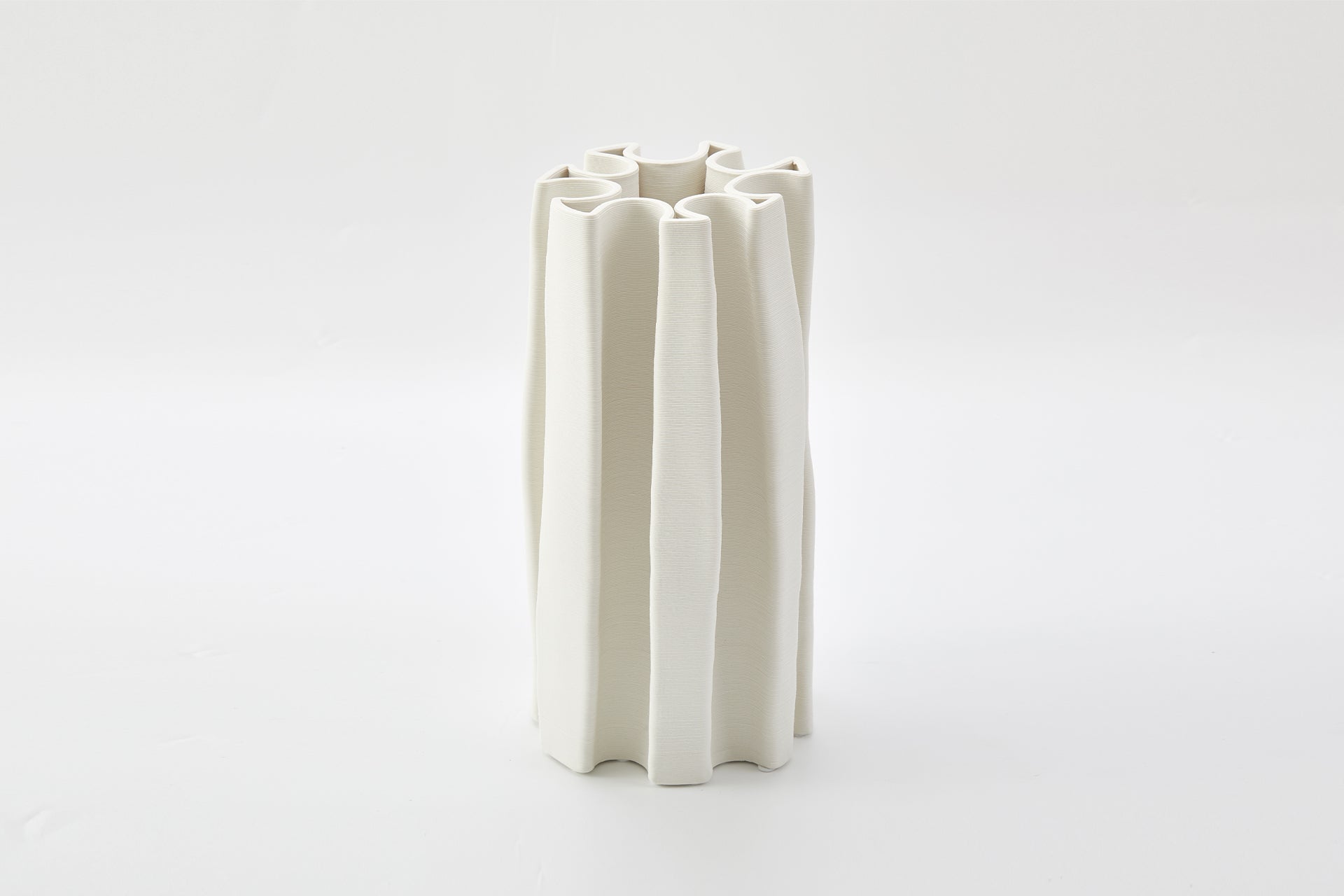 Vase Box Pleat Ivory