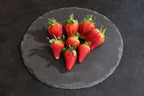 Plate Black Slate Round