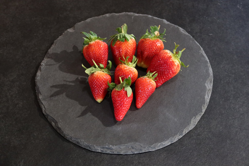 Plate Black Slate Round