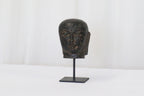 Buddha Head Lava Stone on Stand