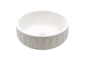 White Dolomite Honed Round & Fluted Basin