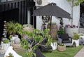 Umbrella Exterior Black Square
