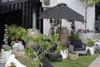 Umbrella Exterior Black Square