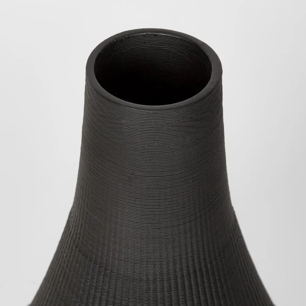 Vase Verne 3D Black Small