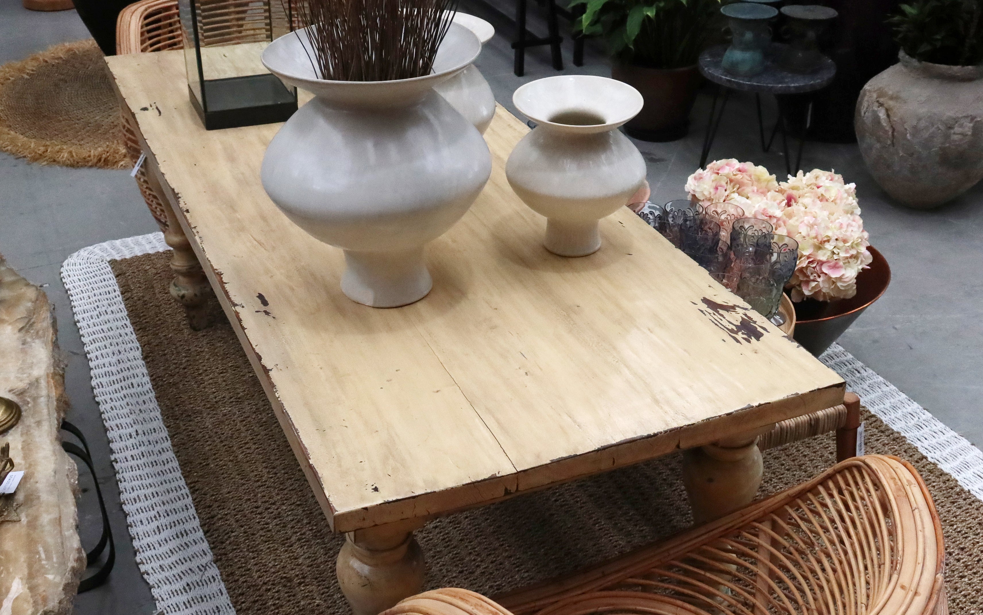 Table Painted Yellow
