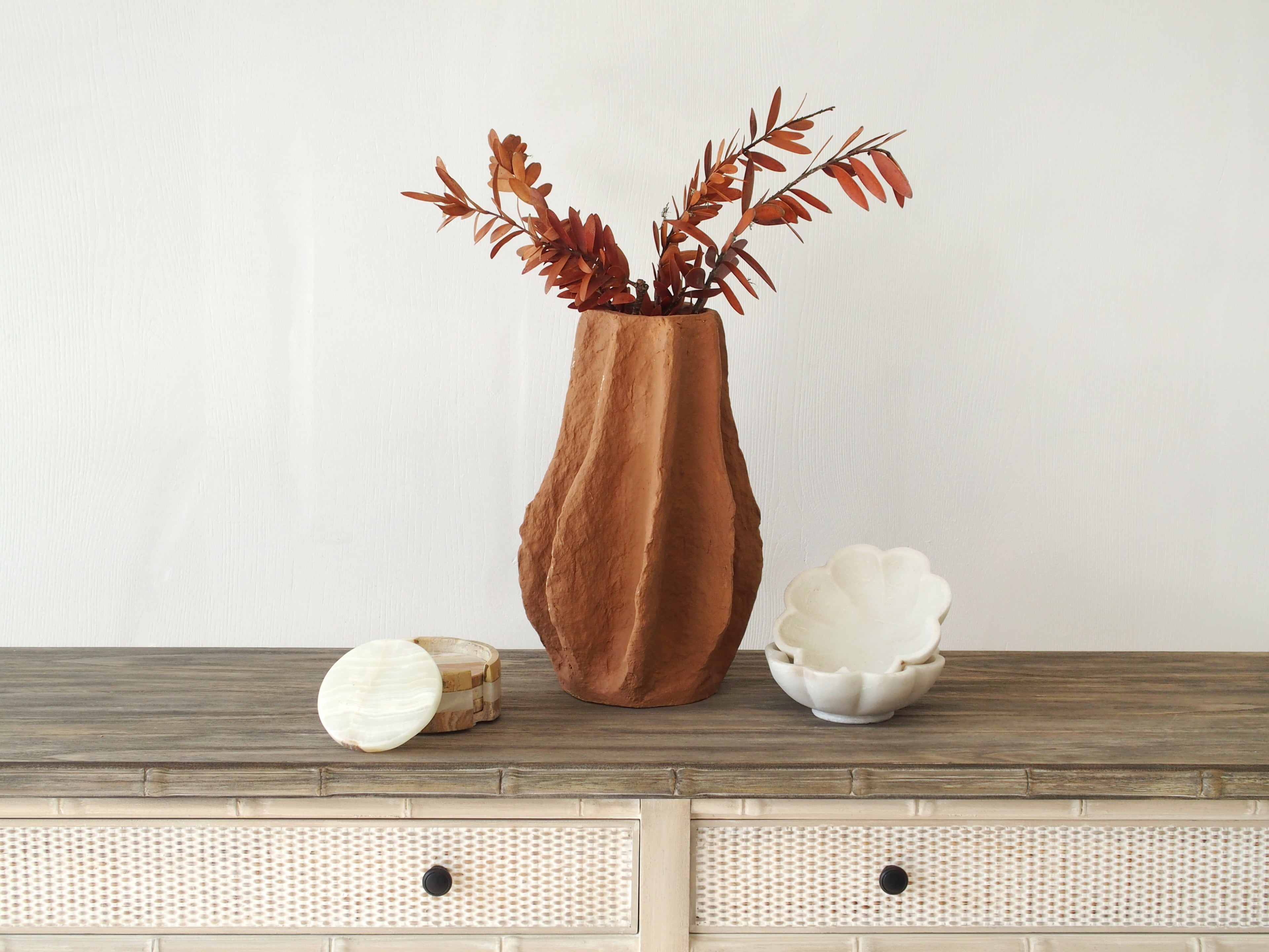 Indian Marble Flower Bowl
