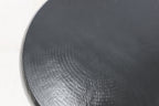 Coffee Table Squashed Round Black Hammered Aluminium