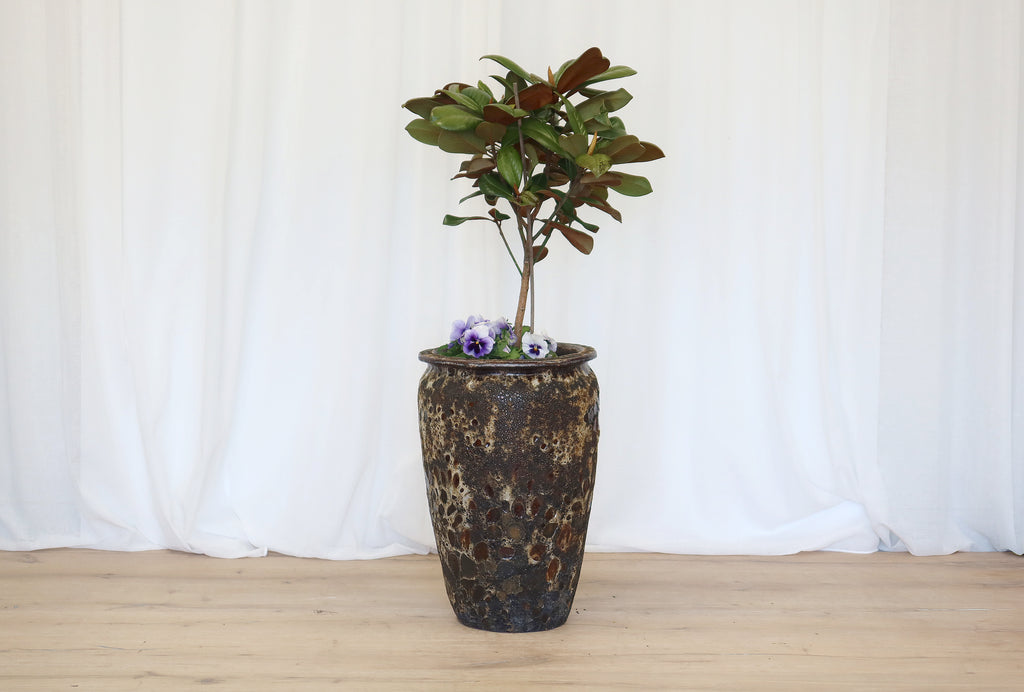 Atlantis Glaze Pot Blue/Brown