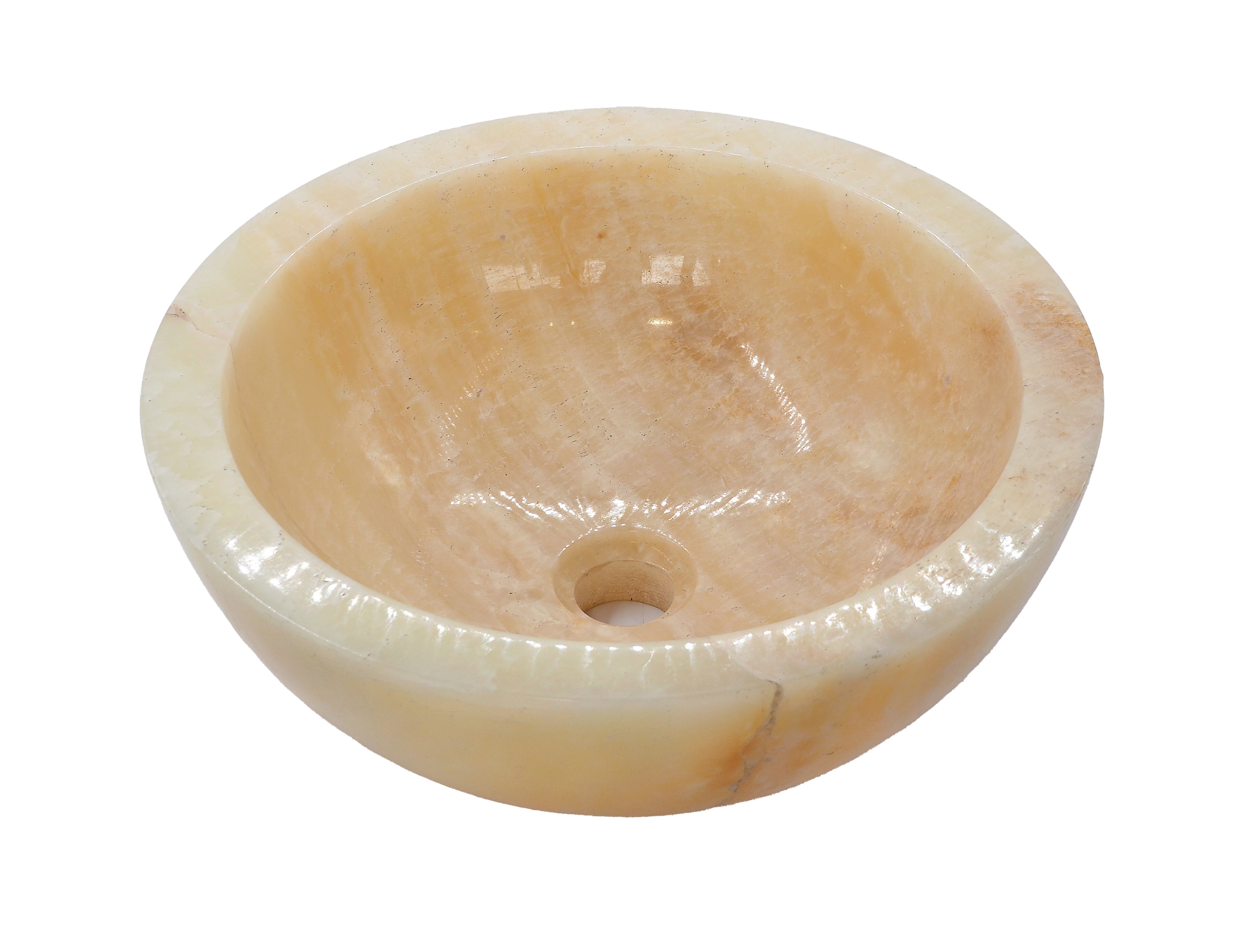 Onyx Polished Round Basin (2 sizes)