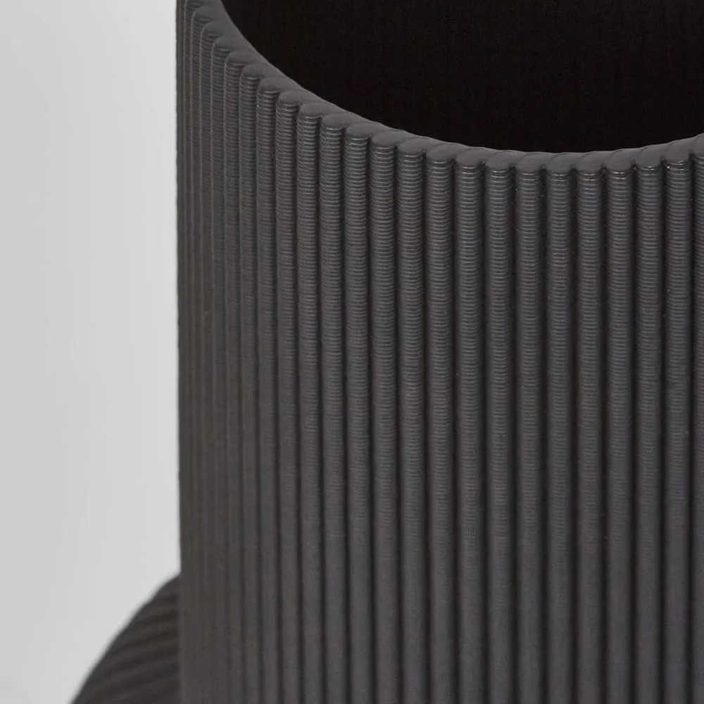Vase Hend 3D Black Large