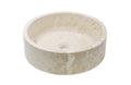 Pannacotta Limestone Honed Round Basin