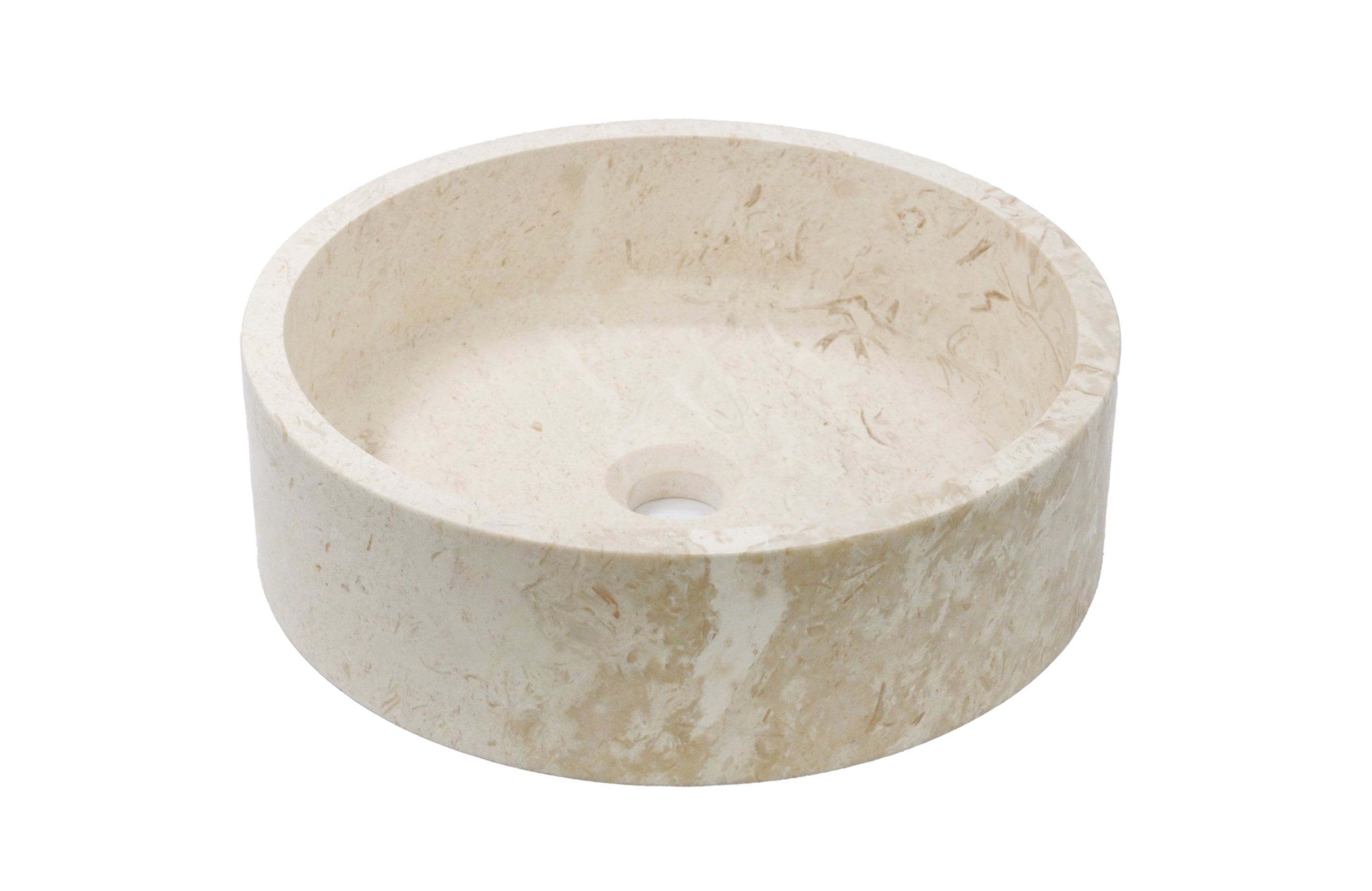 Pannacotta Limestone Honed Round Basin