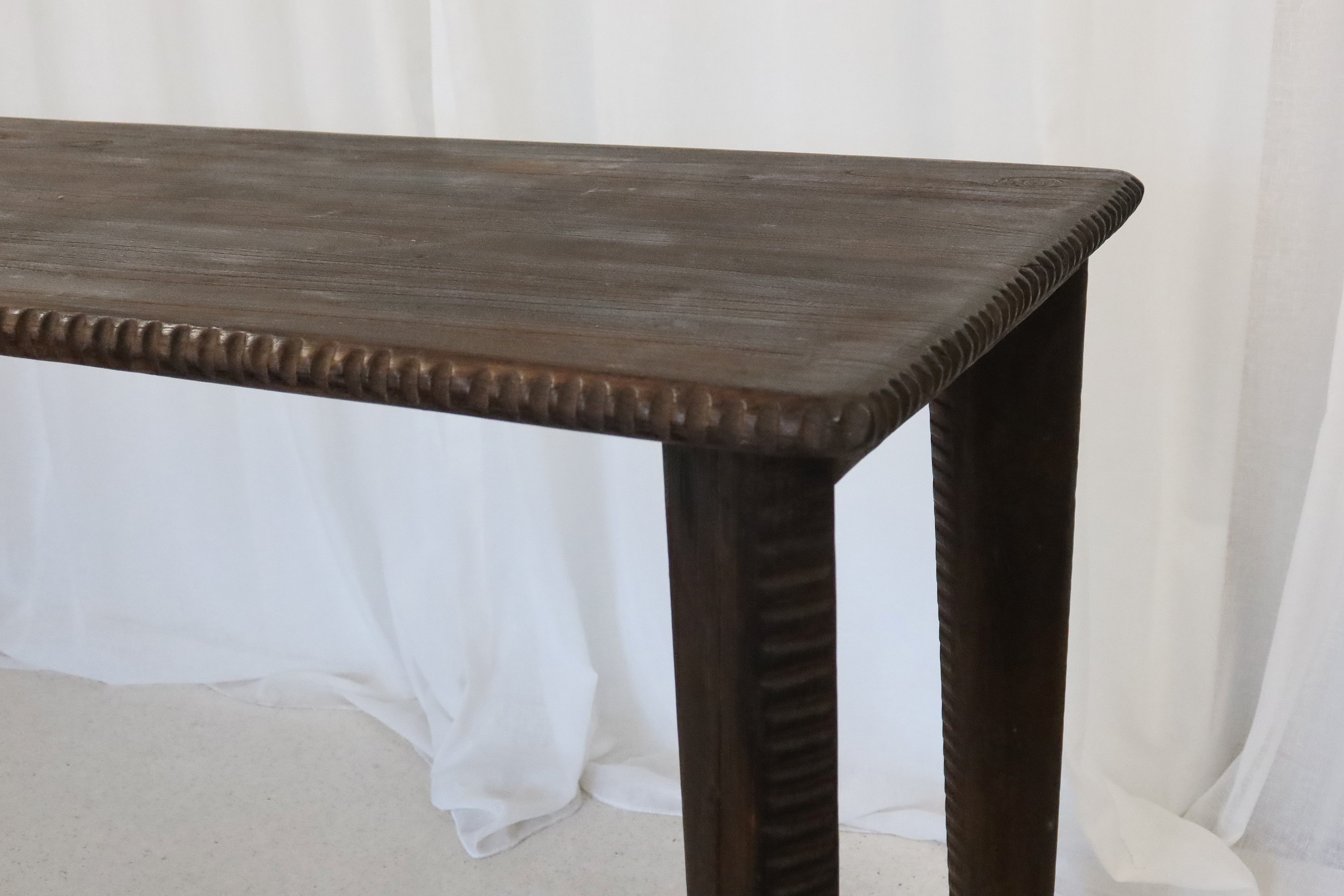 Console Wooden with Carved Legs