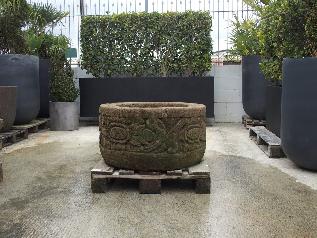 Pot Carved Greenstone