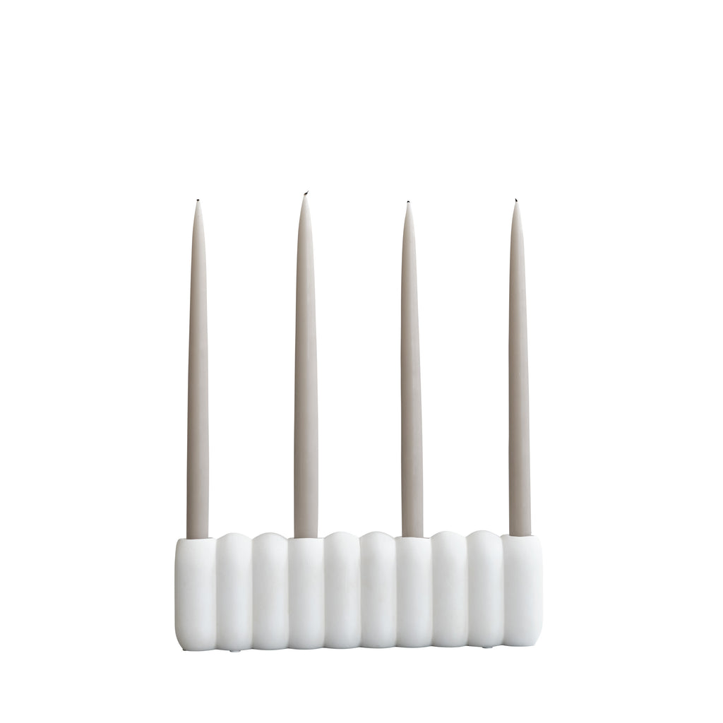 Candle Holder Big Tube White