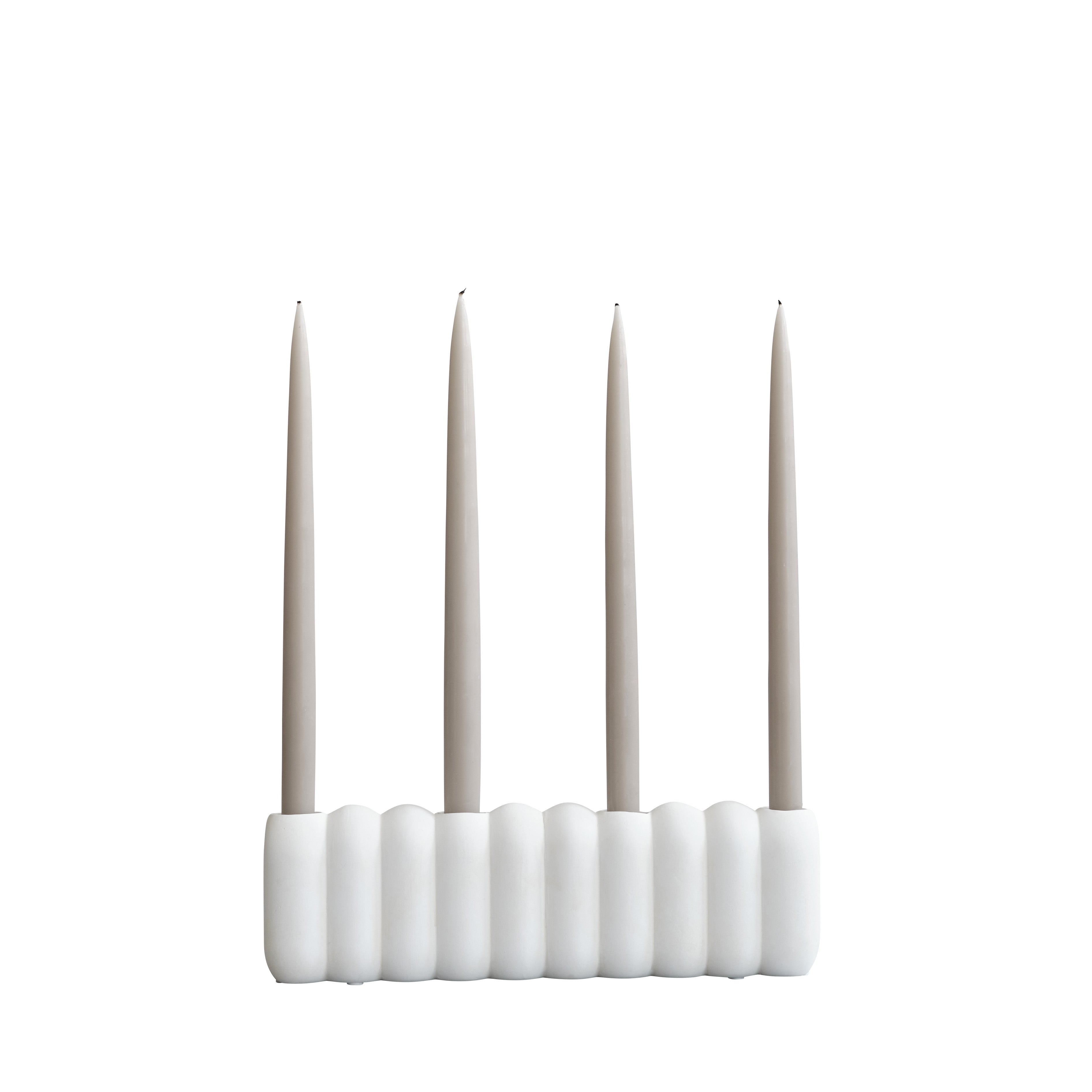 Candle Holder Big Tube White