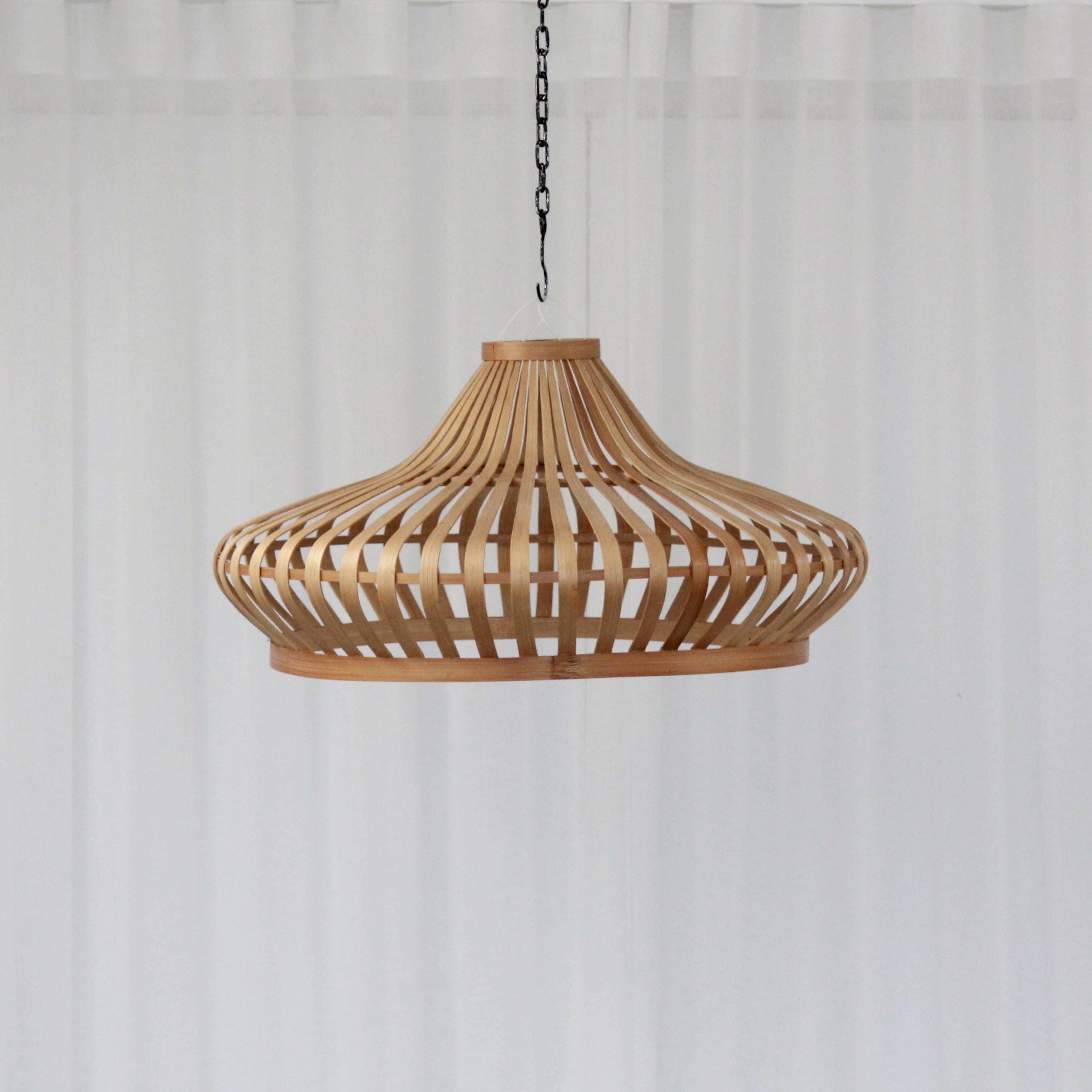 Bamboo Hanging Lamp Shade - UFO