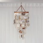 Lamp Hanging Natural Shell Mixed Colours