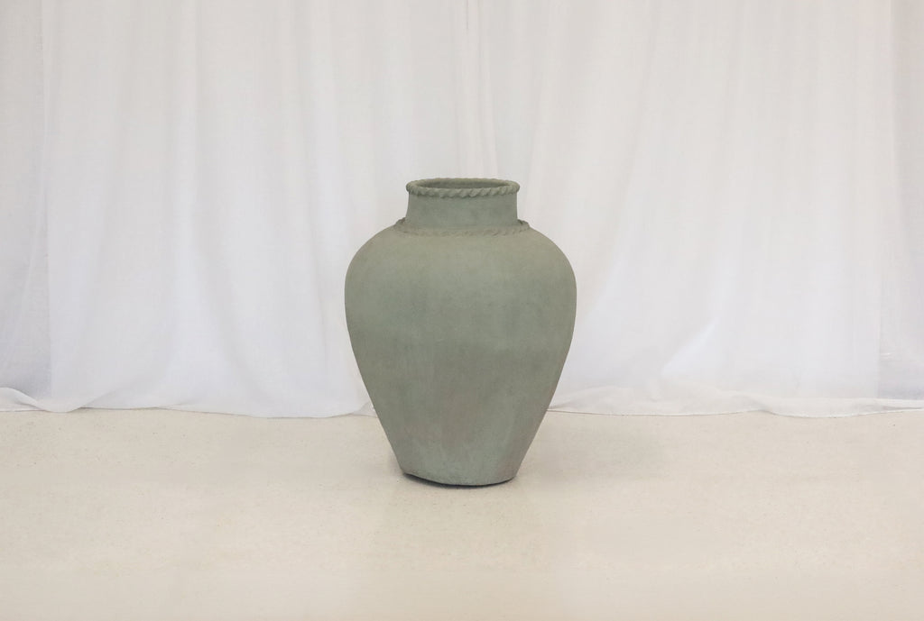 Pot Bibie Green with Ruffles