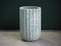 Atlantis Glaze Pot Turquoise Ridged